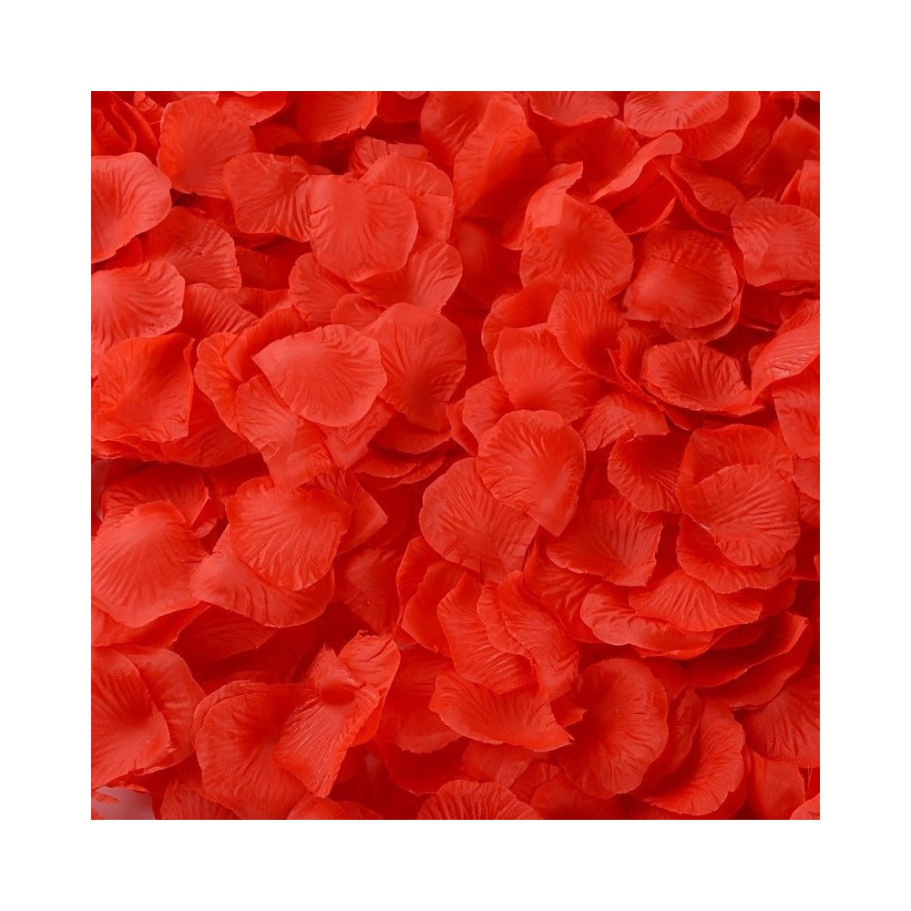 Trade Shop - 2400 Pezzi Petali Petalo Di Stoffa Rosso Artificiali Decoro Vetrine Nozze Party -