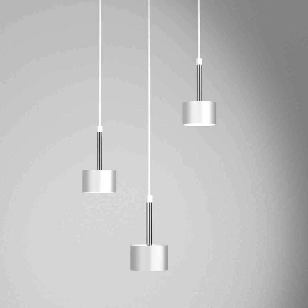 Lampada sospensione Milagro Arena 3 luci bianco/cromo