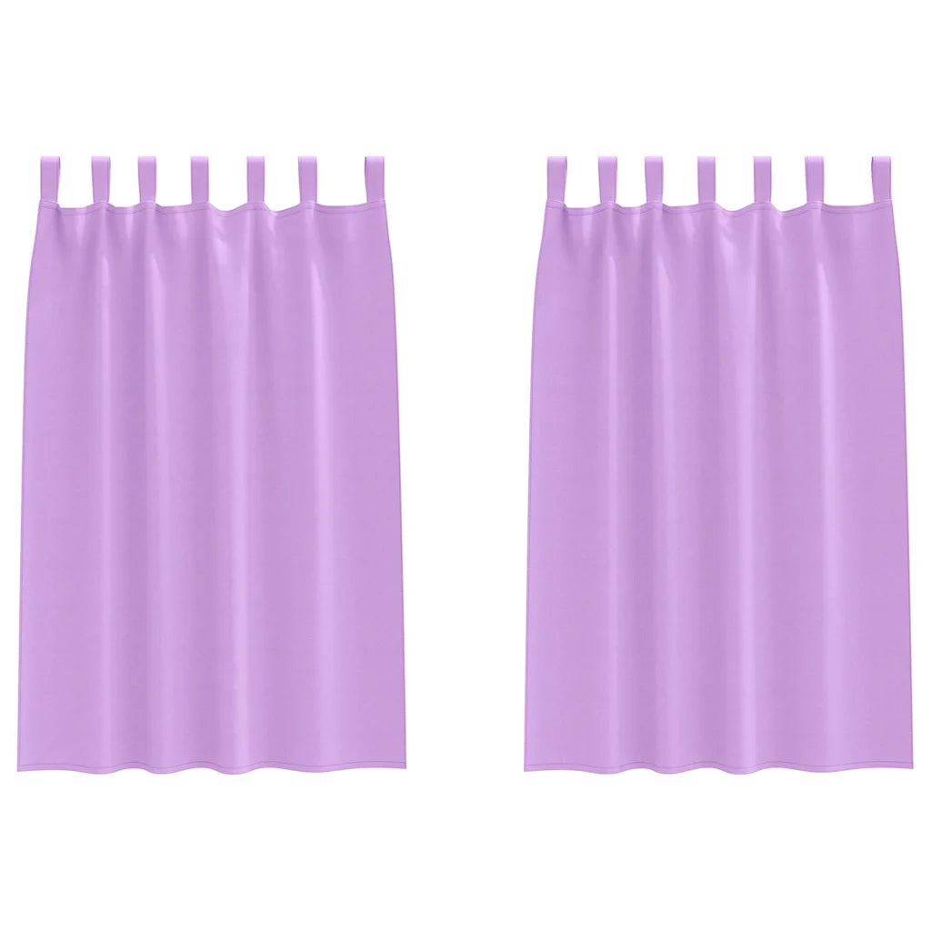 Tende Blackout con Anelli 2 pcs Viola 175 x 140 cm Poliestere 4107599
