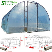 Serra Easy Plus 4x10m con copertura PE 200MC