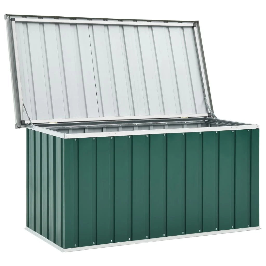 Cassapanca da giardino 129 x 67 x 65 cm verde 02_0013126