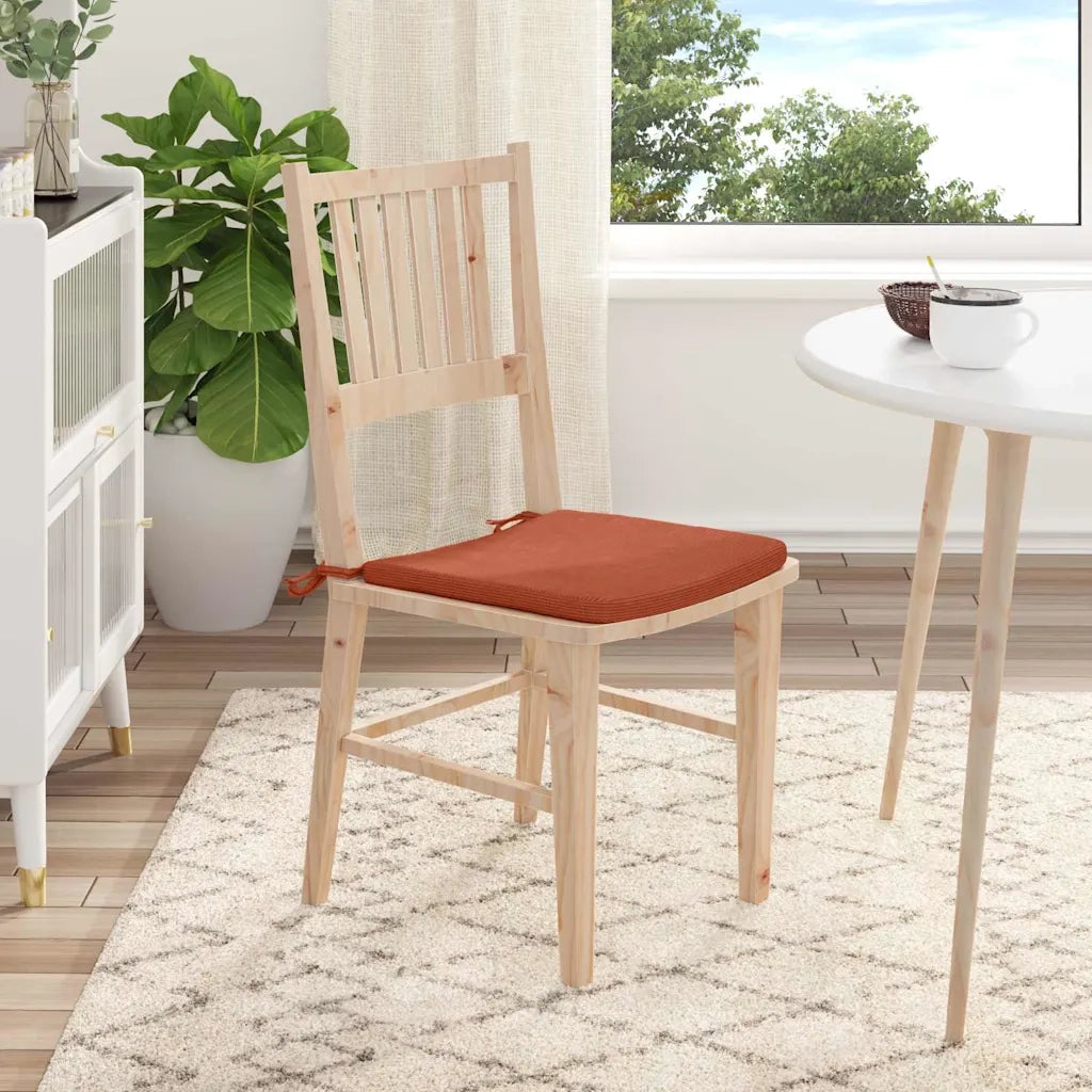Cuscini per Seduta 4 pcs Rosso Arancio 40 x 40 x 3 cm 42015231