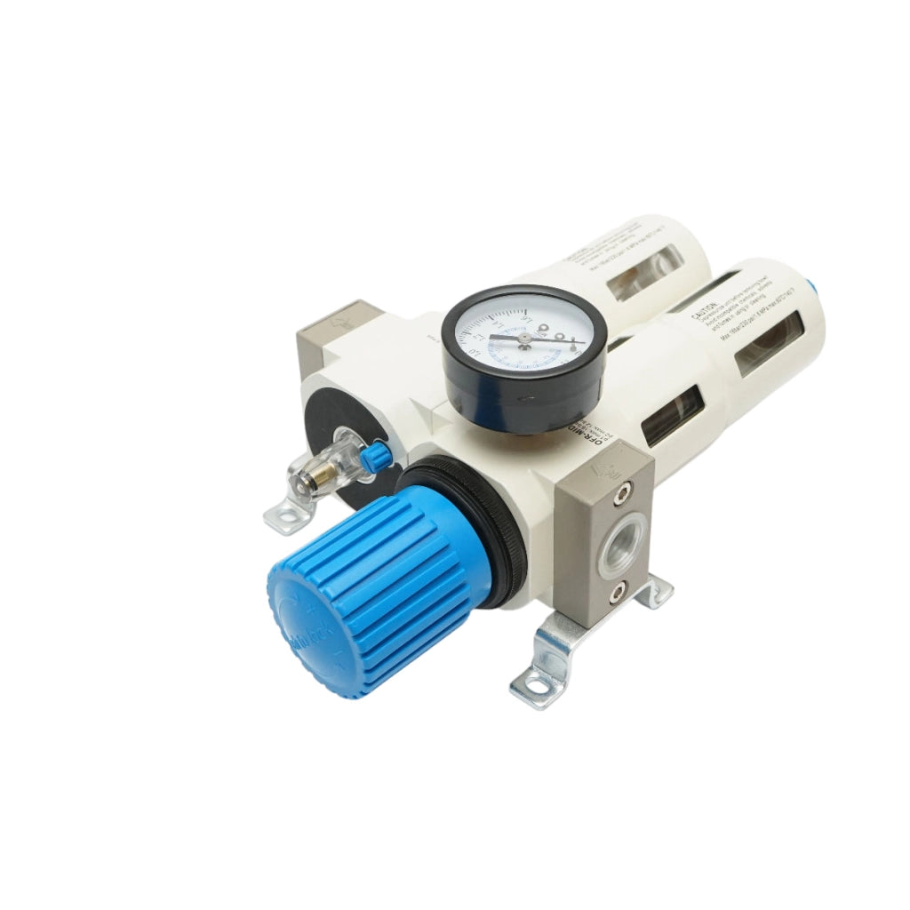 Filtro aria e lubrificatore con regolatore di pressione max. 1,6 MPa, attacco 1/2