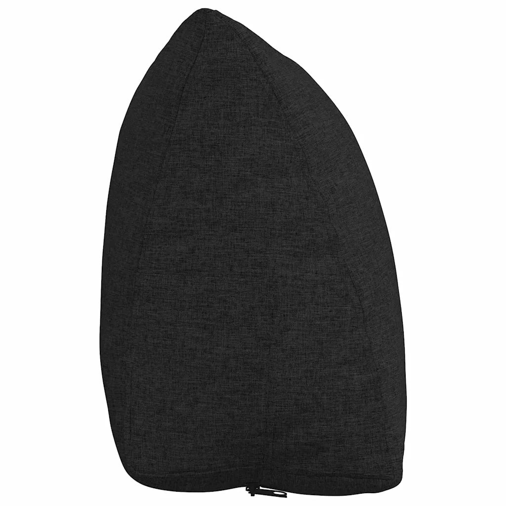 Cuscino per Schiena | Cuscino dorsale Nero 60 x 20 x 50 cm Tessuto