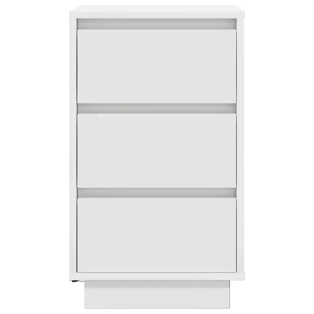 Comodini con Luci LED Bianco 38x34x65 cm 861301