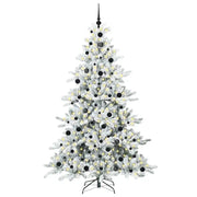 Albero di Natale | Decorazioni natalizie Artificiale con Rami Pieghevoli Bianco 210 cm