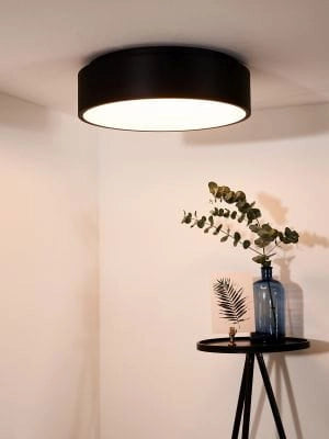 Plafoniera Lucide Talowe LED 30W 3000K dimmer nera