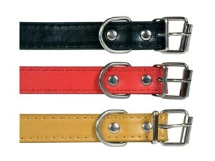 COLLARE PER CANI FINTO CUOIO- - cm.37x1,6 - 5 pezzi IL CAMPO