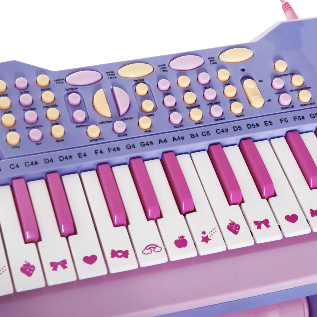 Pianoforte giocattolo elettronico 37 tasti ¨C Minimal ¨C rosa