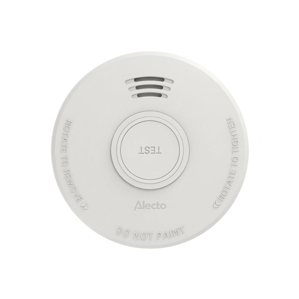 Rilevatore di Fumo 85dB con Batteria da 5 anni Certificato EN14604 Bianco Alecto