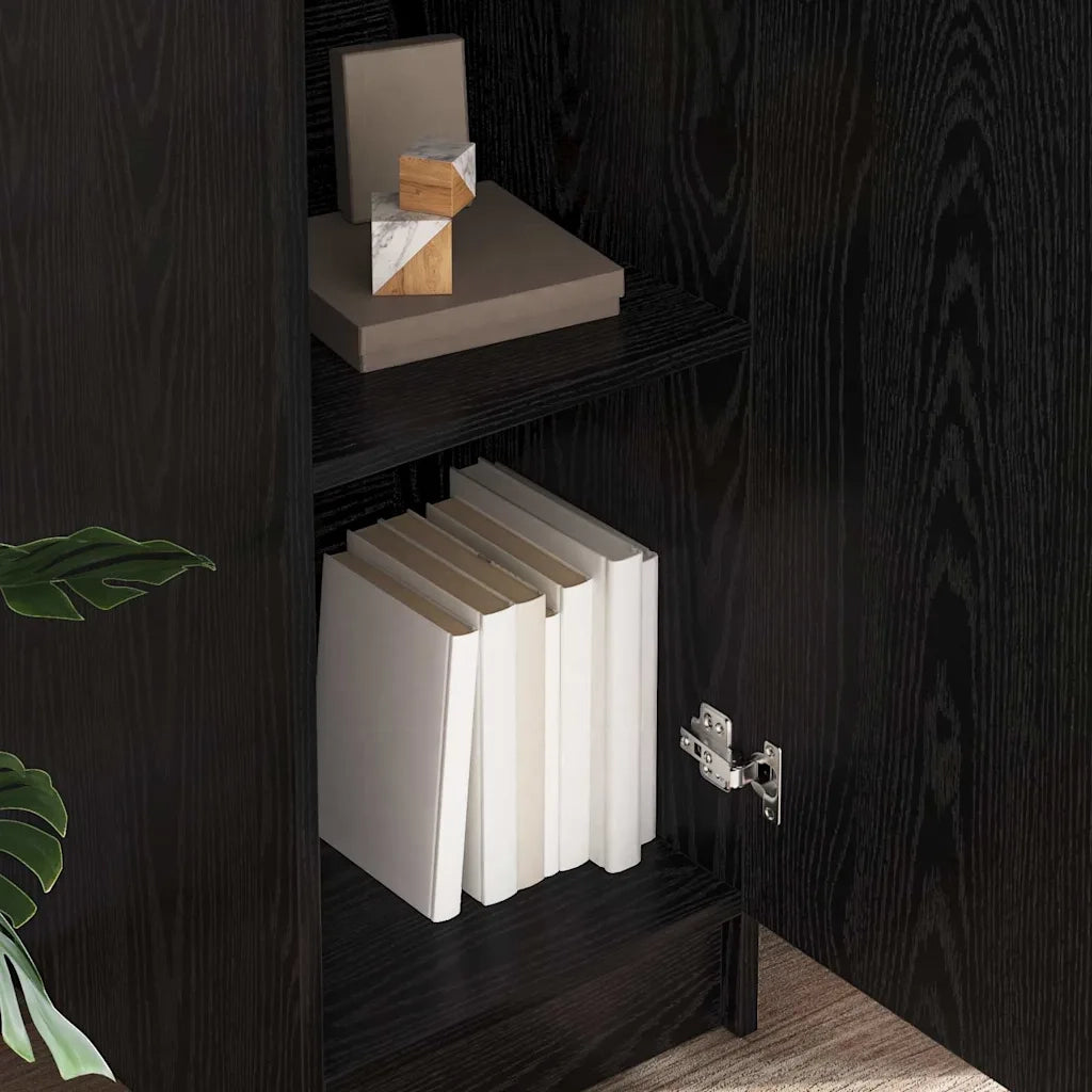 Credenza Rovere Nero 35 x 39 x 168 cm 869331