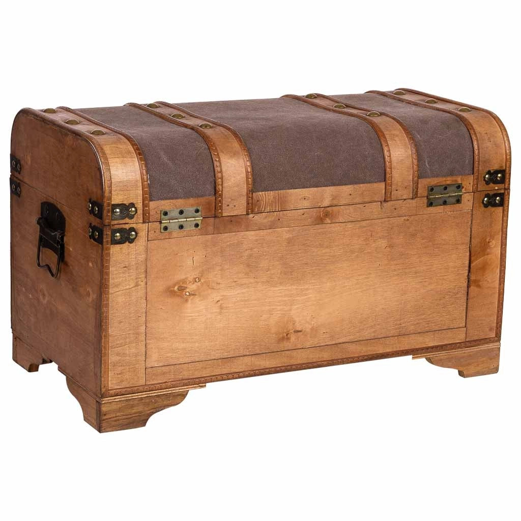 Baule in legno marrone 60x33x36,5