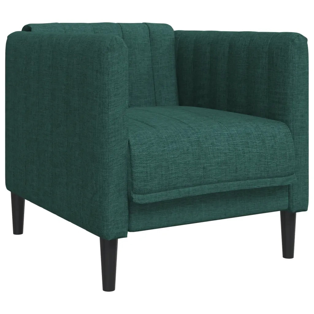 Poltrona Verde Scuro in Tessuto 372599
