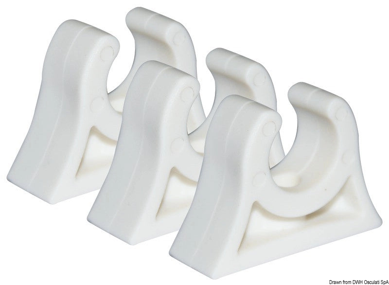 Clip bianca per tubi 22/24 mm