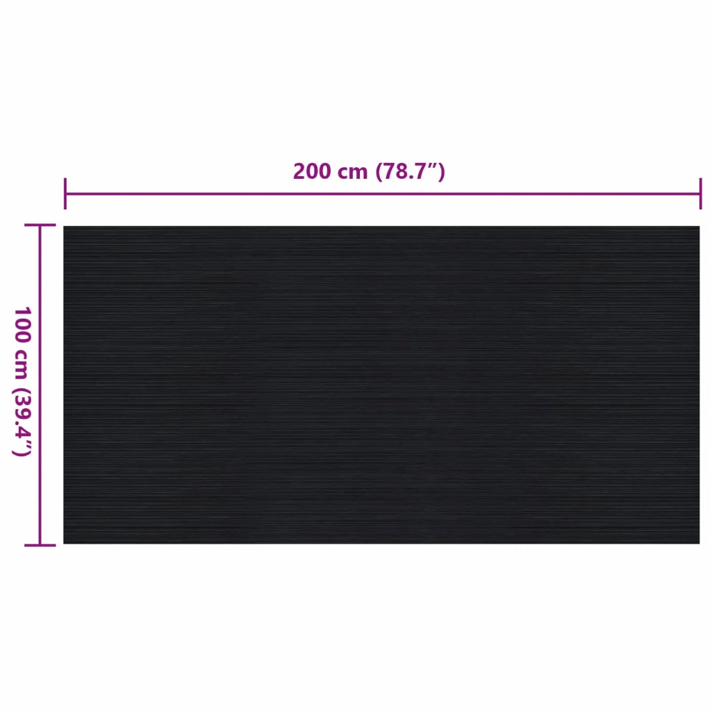 Tappeto per pavimento Nero 1 x 2 m Gomma 42046722
