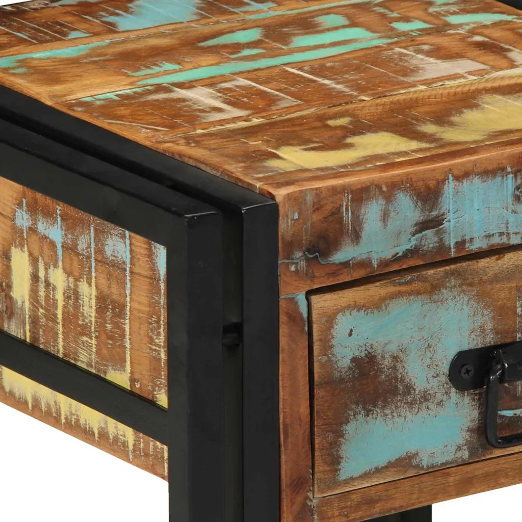 Armadio da Notte 40 x 40 x 50 cm Legno Recuperato Massello 4016702
