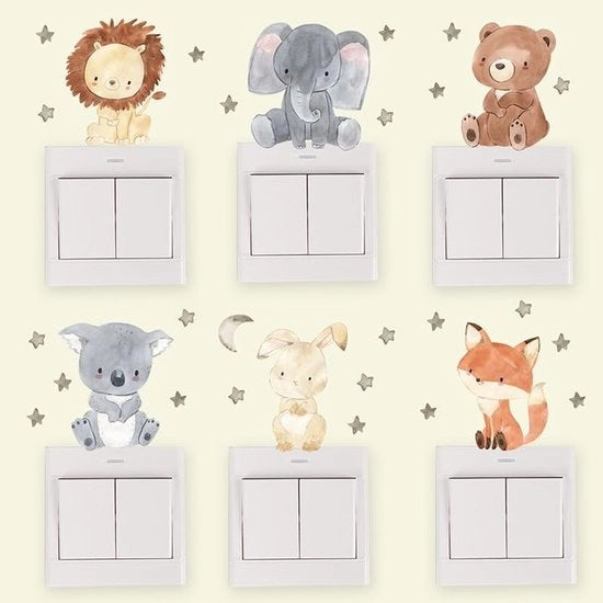 Decorazioni per Parete in Tema di Giungla per Interruttori