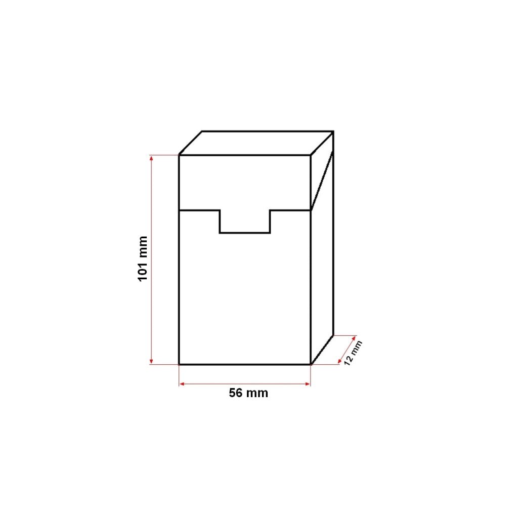 Custodia in pelle rossa per pacchetto di sigarette P34
