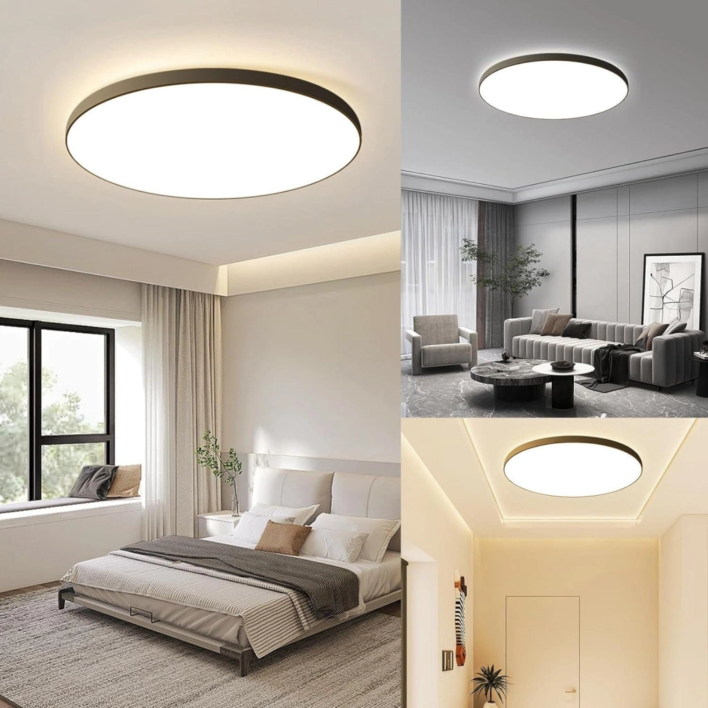 ZMH Lampada da soffitto LED IP44 telecomando design per cucina corridoio