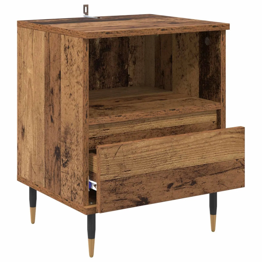 Armadio da Notte 2 pcs Legno vecchio 40 x 35 x 50 cm 882650