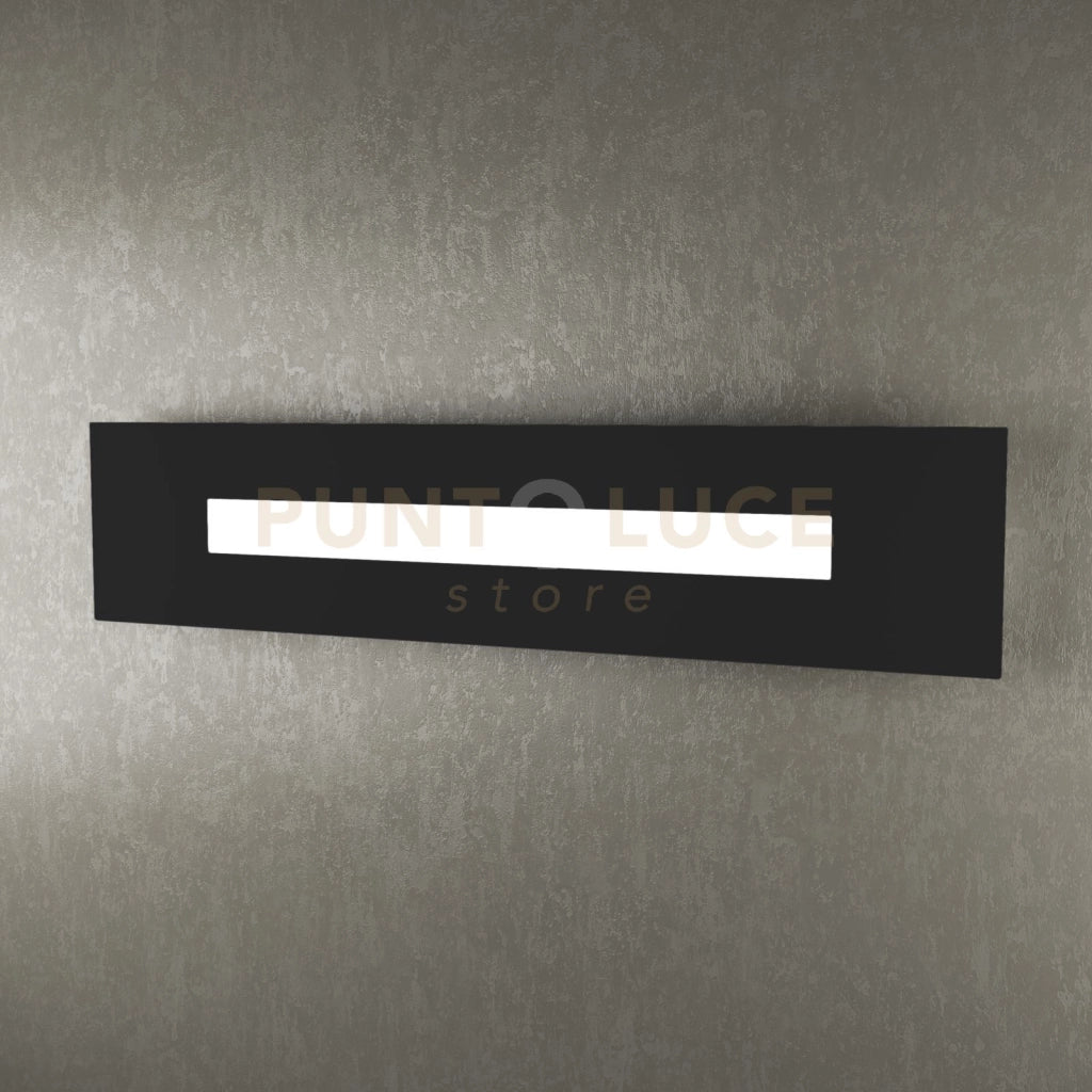 WALLY APPLIQUE-PLAFONIERA 70 CM. 1 LUCE NERO 1138-70-NE