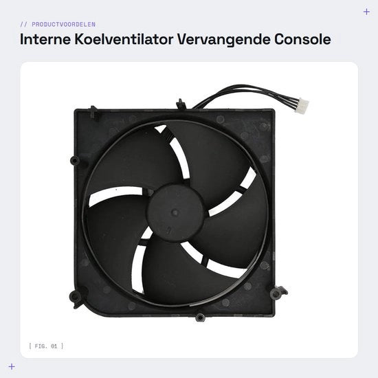 Ventilatore di raffreddamento interno - Console di sostituzione - Raffreddamento efficiente - Affidabile e duraturo - Elevate prestazioni - Adatto per...