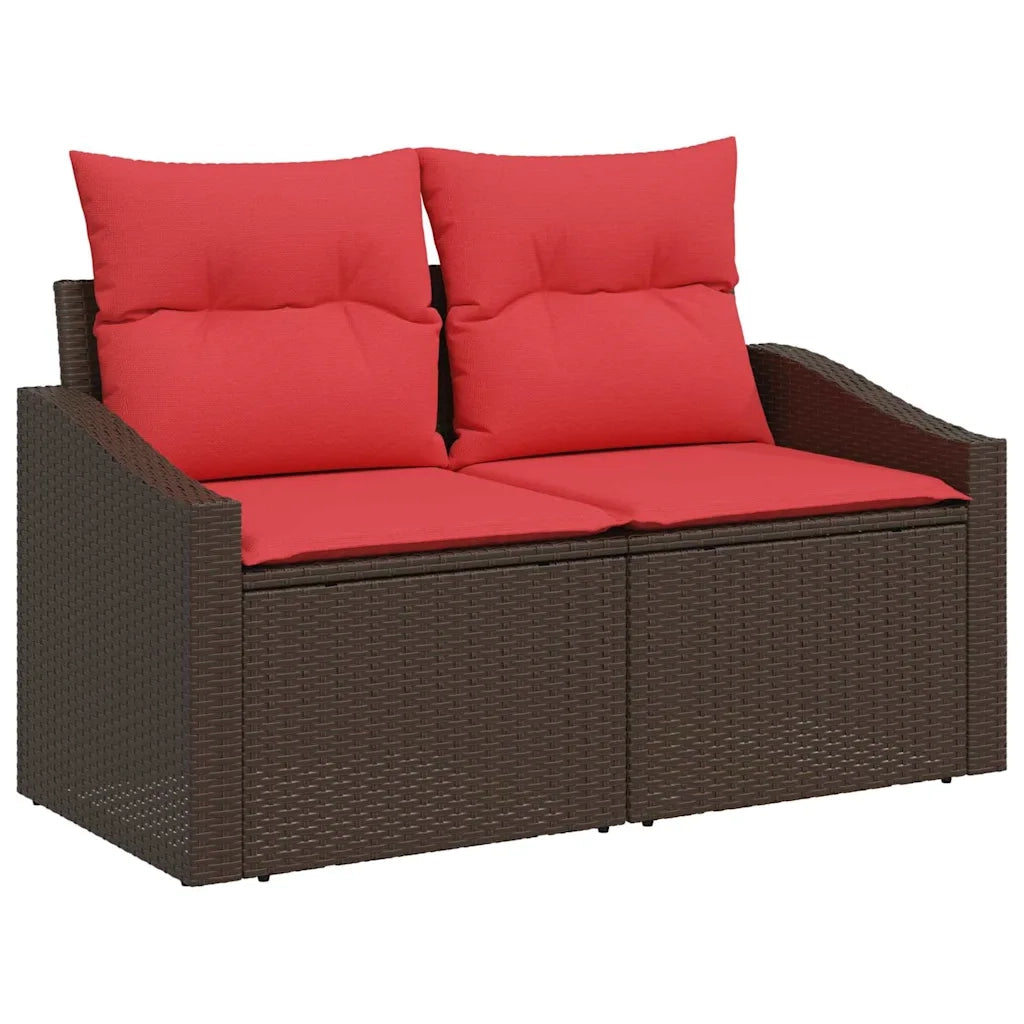 Set Divano da Giardino 9 pz polyrattan 3359343
