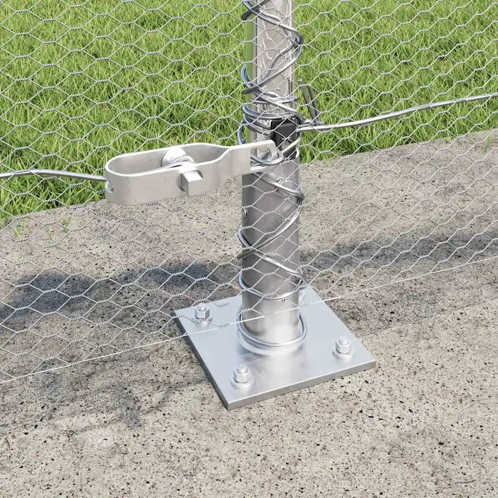 Palo della recinzione Argento 50 x 0,6 m (rete da 13 mm)