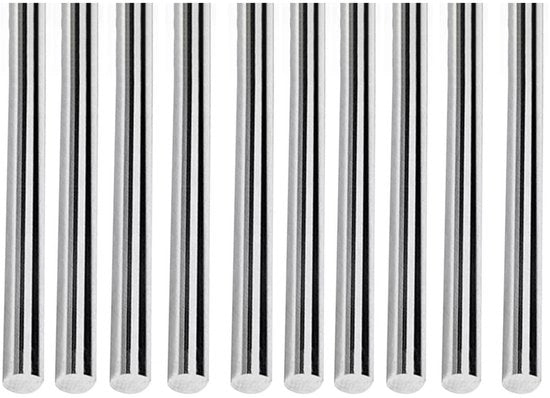Stecchi Ronde in Acciaio Inossidabile 304 - 10 pezzi - Maniglia a T - Costruzione - Industria - Sostenibile - Duro e Resistentente all'Ossidazione - Stanti in Acciaio