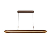 Lampada a sospensione LED ovale LIANE marrone Lucide