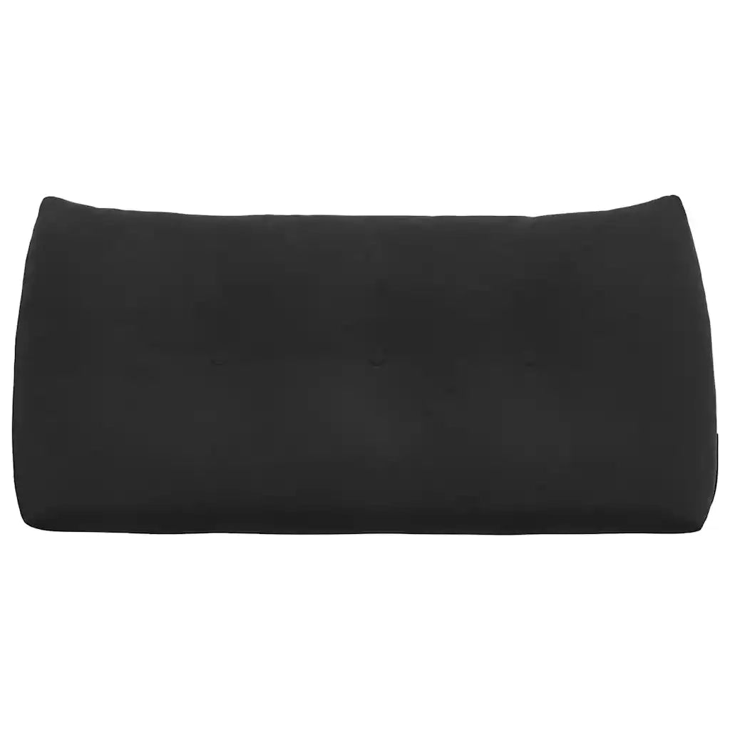 Cuscino per Schiena Nero 100 x 24 x 50 cm Velluto 42014464
