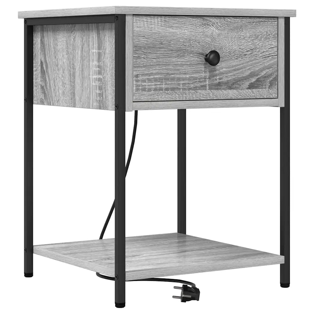 Armadio da Notte 2 pcs Grigio Sonoma 42 x 41 x 56 cm 859427