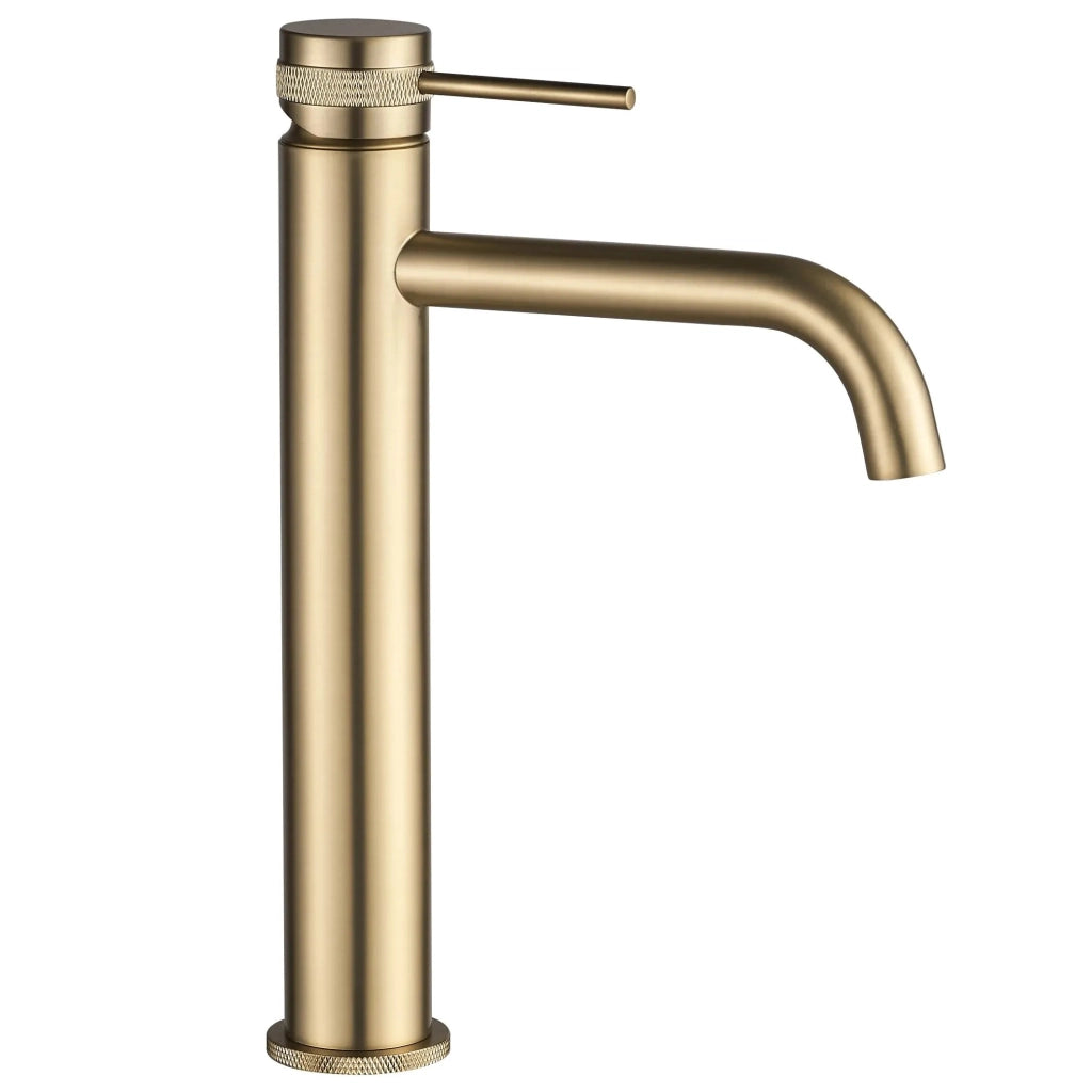 Rubinetto Da Lavabo Rea Lungo Grip Brush Gold High
