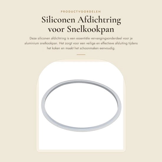 O-ring di silicona per afdichting - pacchetto di sostituzione - compatibile con pentola da stoviglie in alluminio - facile da pulire - duraturo e affidabile