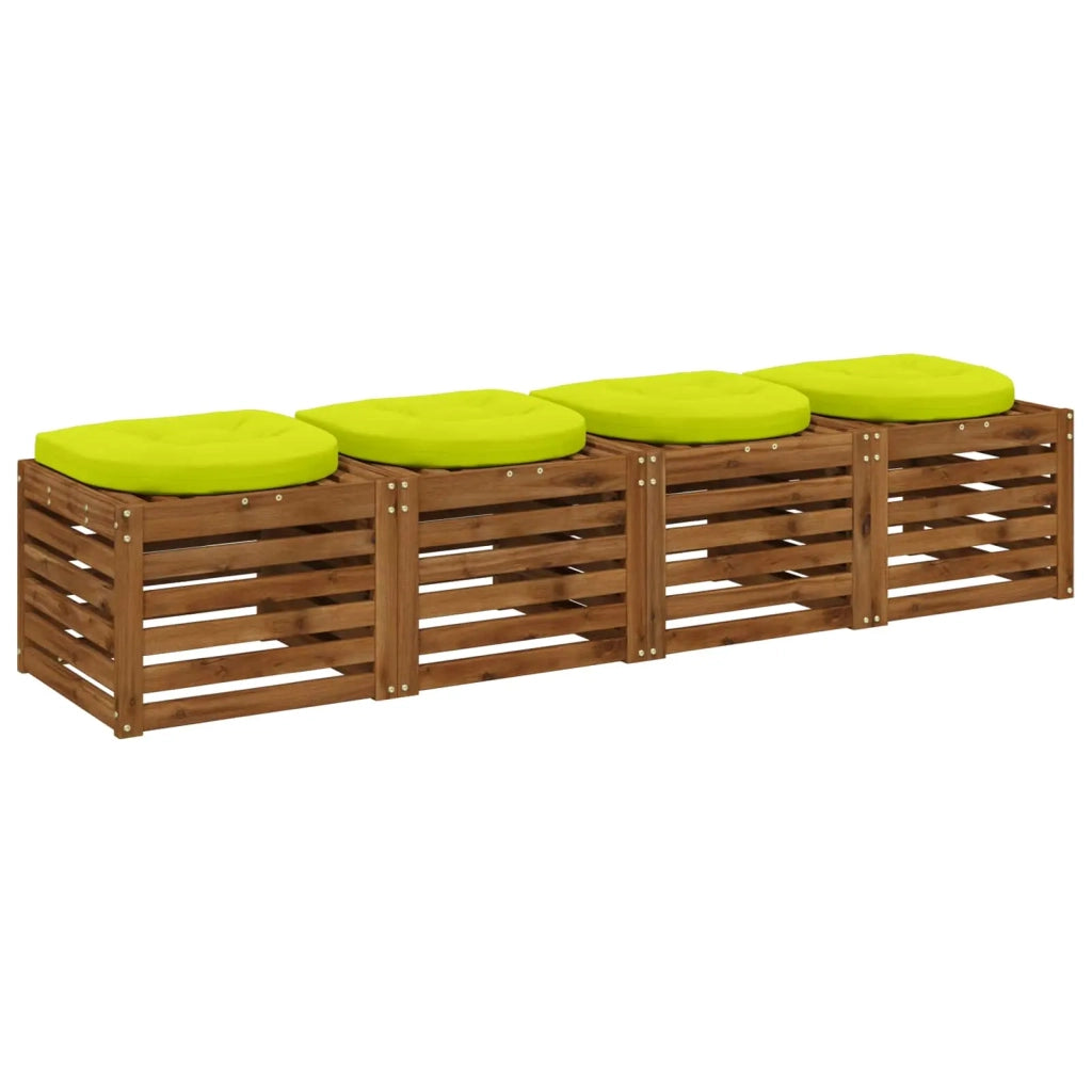 Cuscini per Sedia in 4 Pezzi 4 pz 100% Poliestere 945295