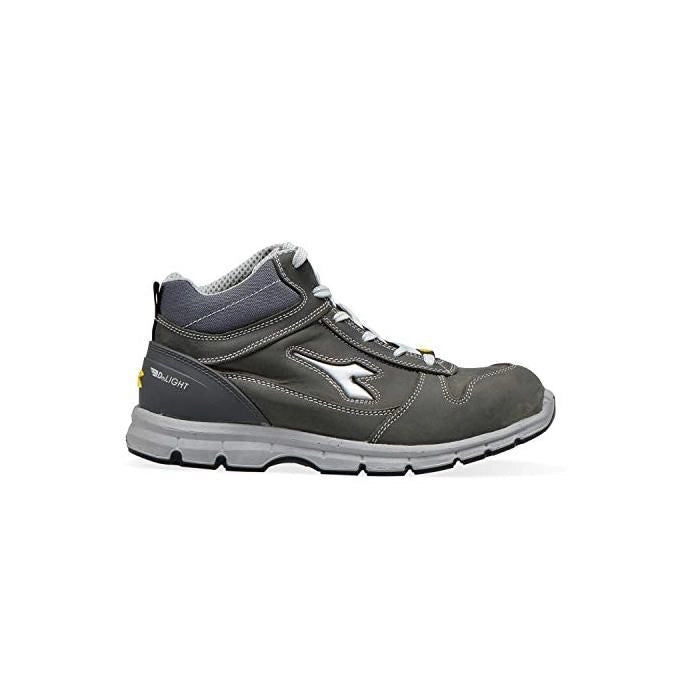Diadora HI-RUN Scarponcino Alto Antinfortunistico S3 SRC ESD Pelle Nabuk Taglia 46 colore Grigio Castello