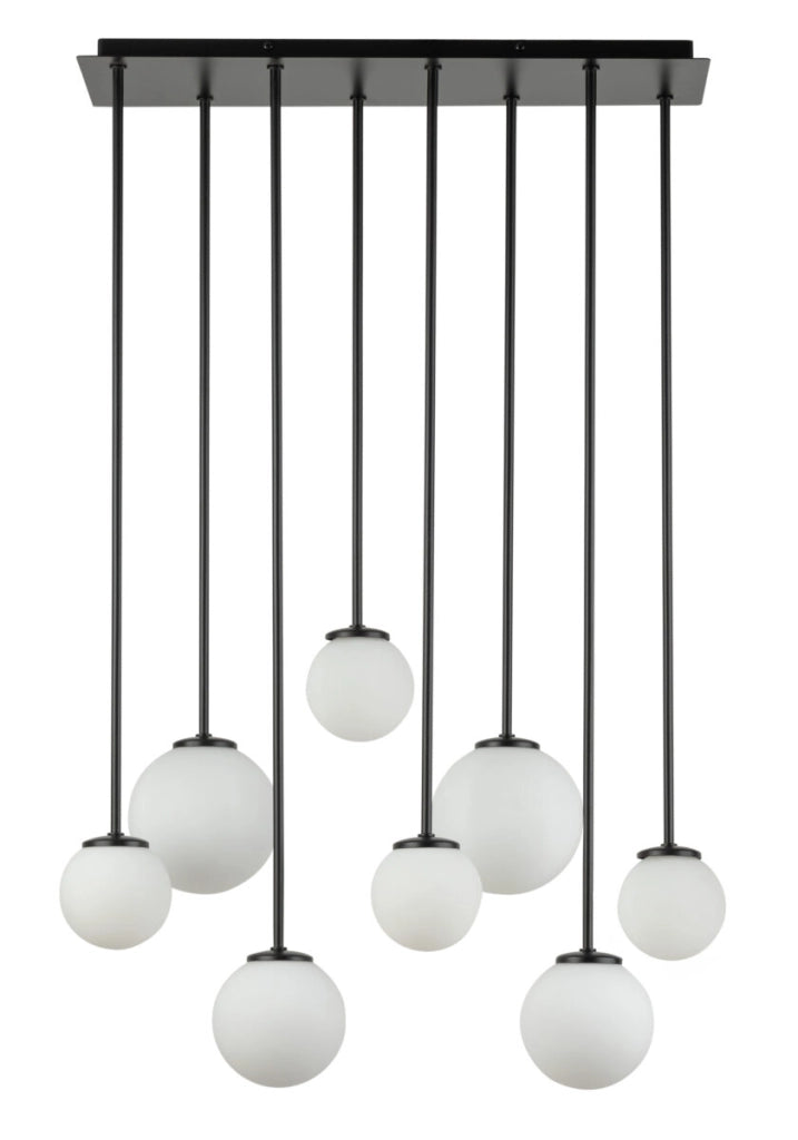 Lampada a sospensione moderna Tulia 8xG9 sfere bianche