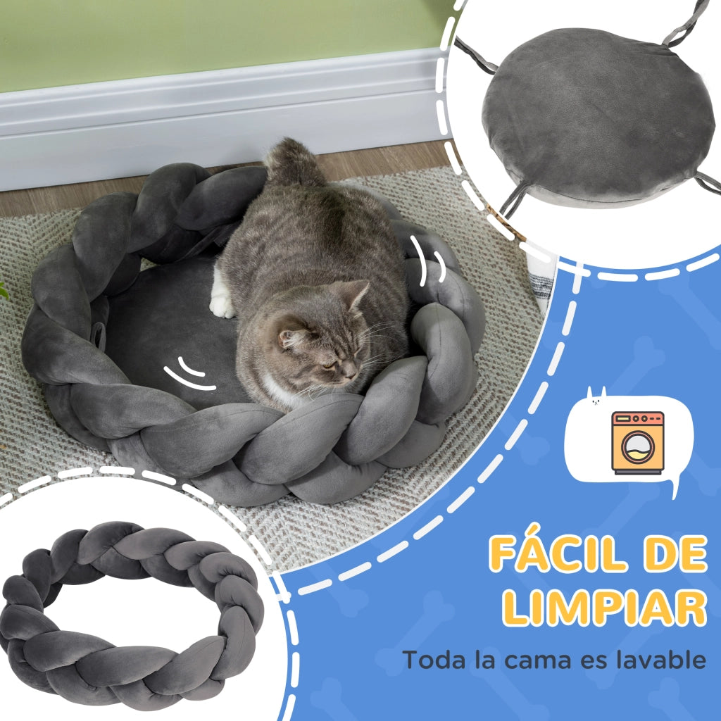 Letto per Cani Piccoli ¨C Minimal ¨C Grigio 55x55x14 cm
