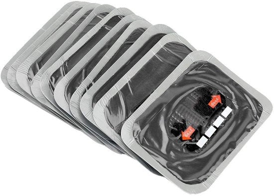 Set di Riparazione Pneumatici Universale 10 Pezzi - 80 x 120 mm - Pneumatici Senza Gomma - Pneumatici in Gomma Naturale - Supporto a Vita - Kit di Riparazione Pneumatici