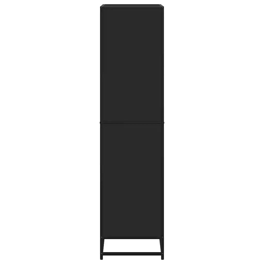 Libreria Nera 60x35x139 cm in Truciolato 3300840