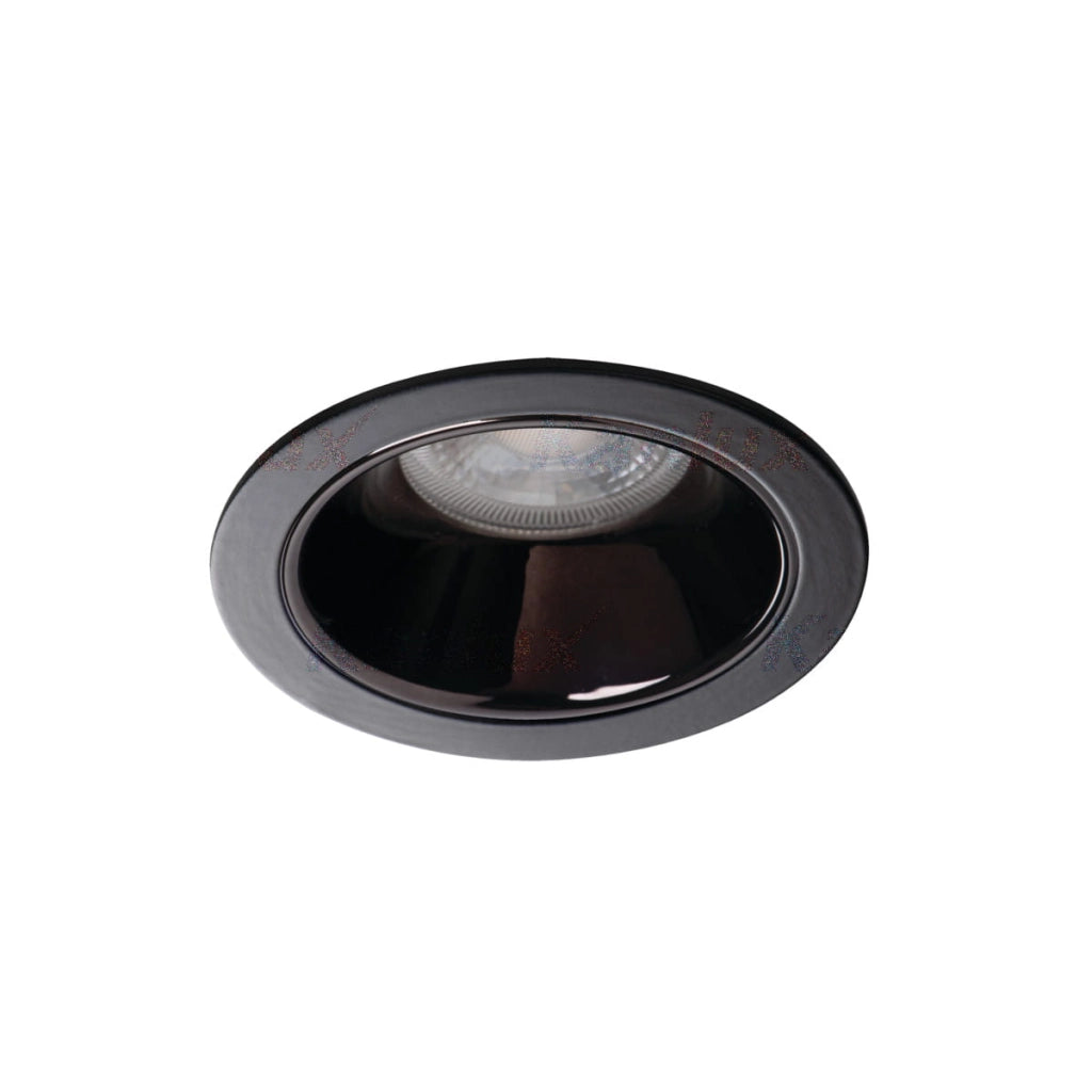 Ghiera faretto incasso GLOZO Kanlux nera 10W GU10 GX5.3