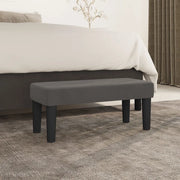 Panca-Sgabello Grigio Scuro 70x30x30 cm in Velluto