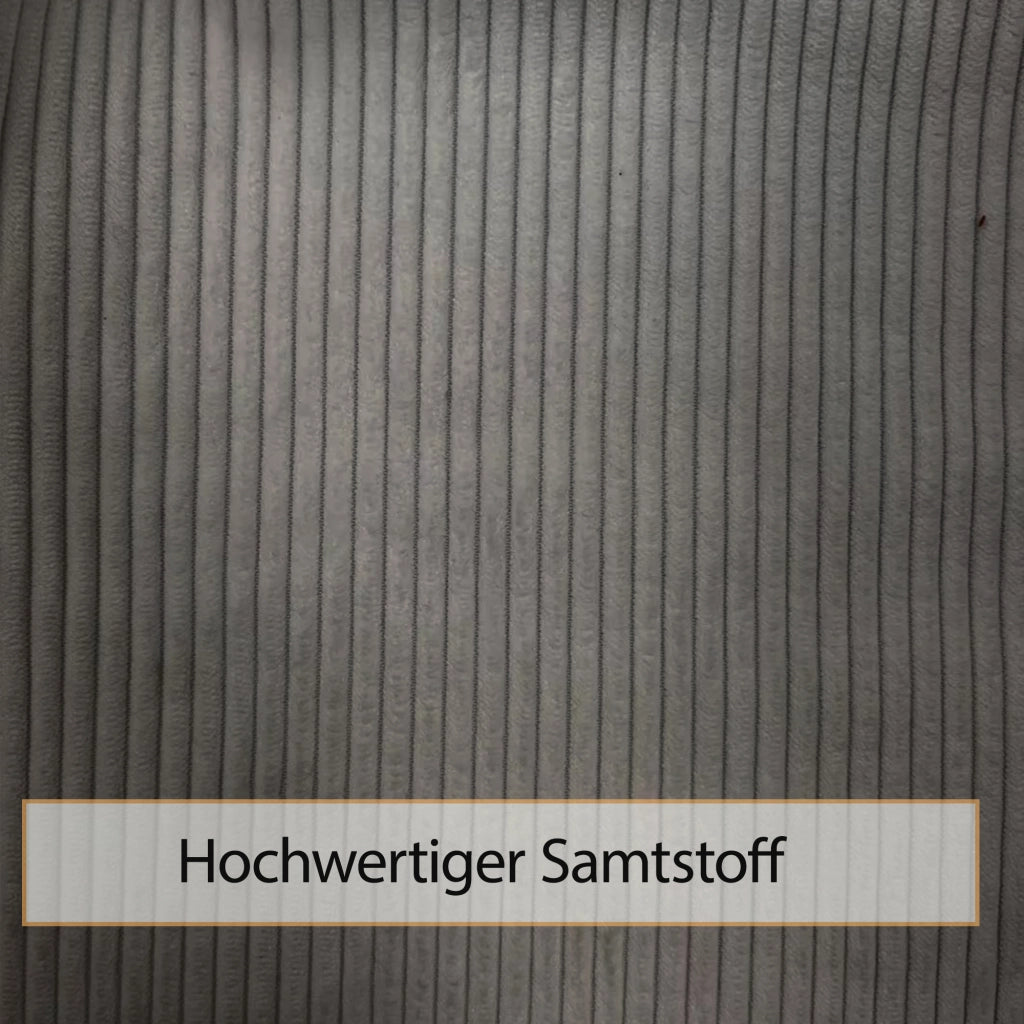 LETTO Contenitore idraulico 90x200 cm in velluto grigio