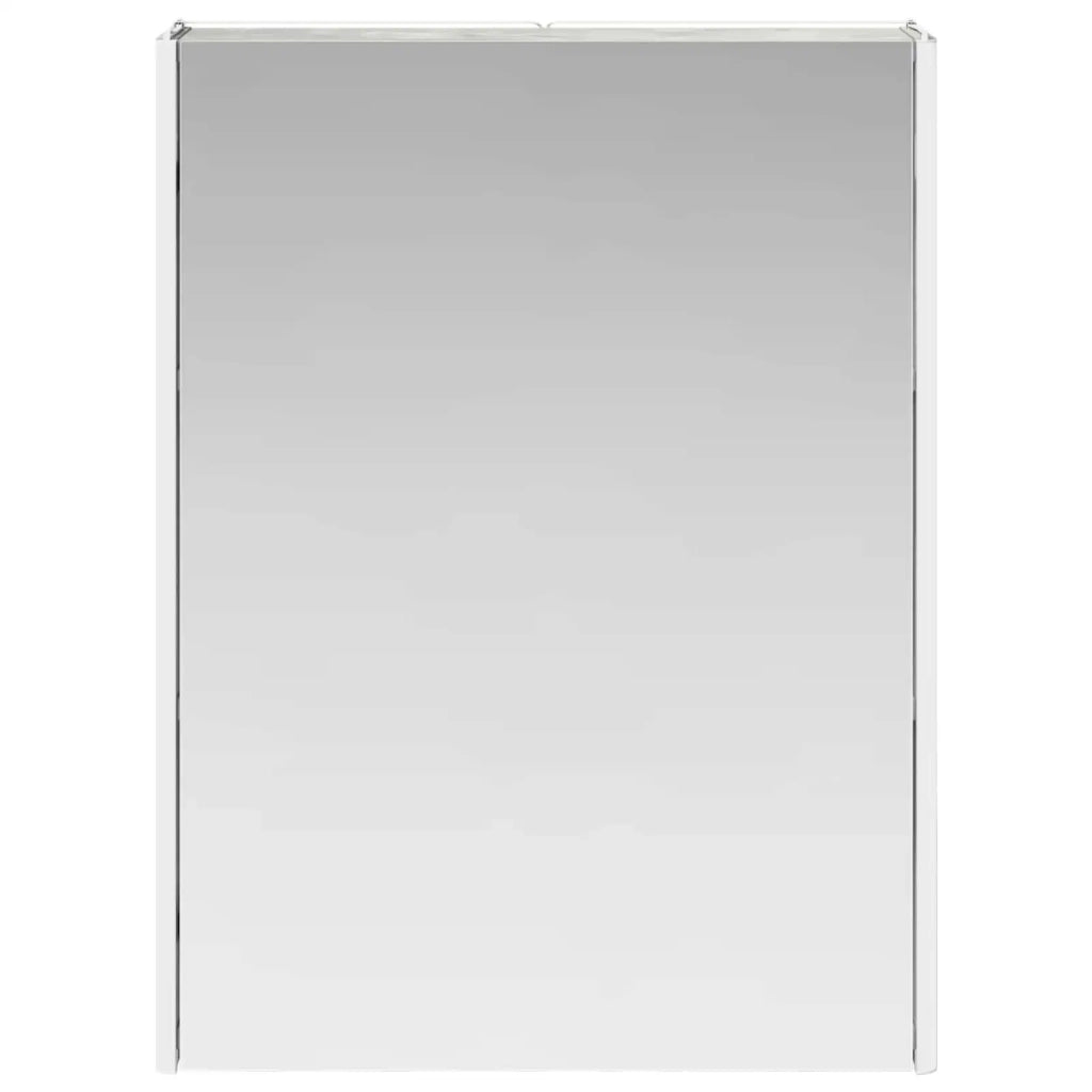 Mobiletto per specchio da bagno Grigio cemento 889234