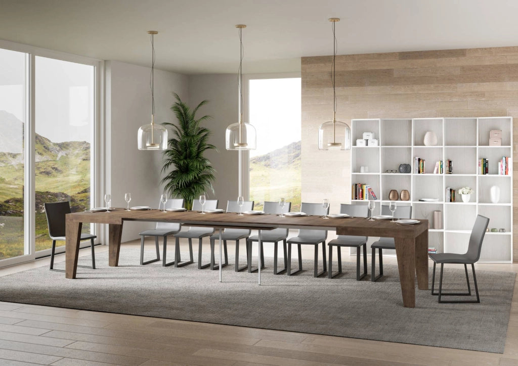 Tavolo Allungabile 140/400x90x77 cm Naxy Noce