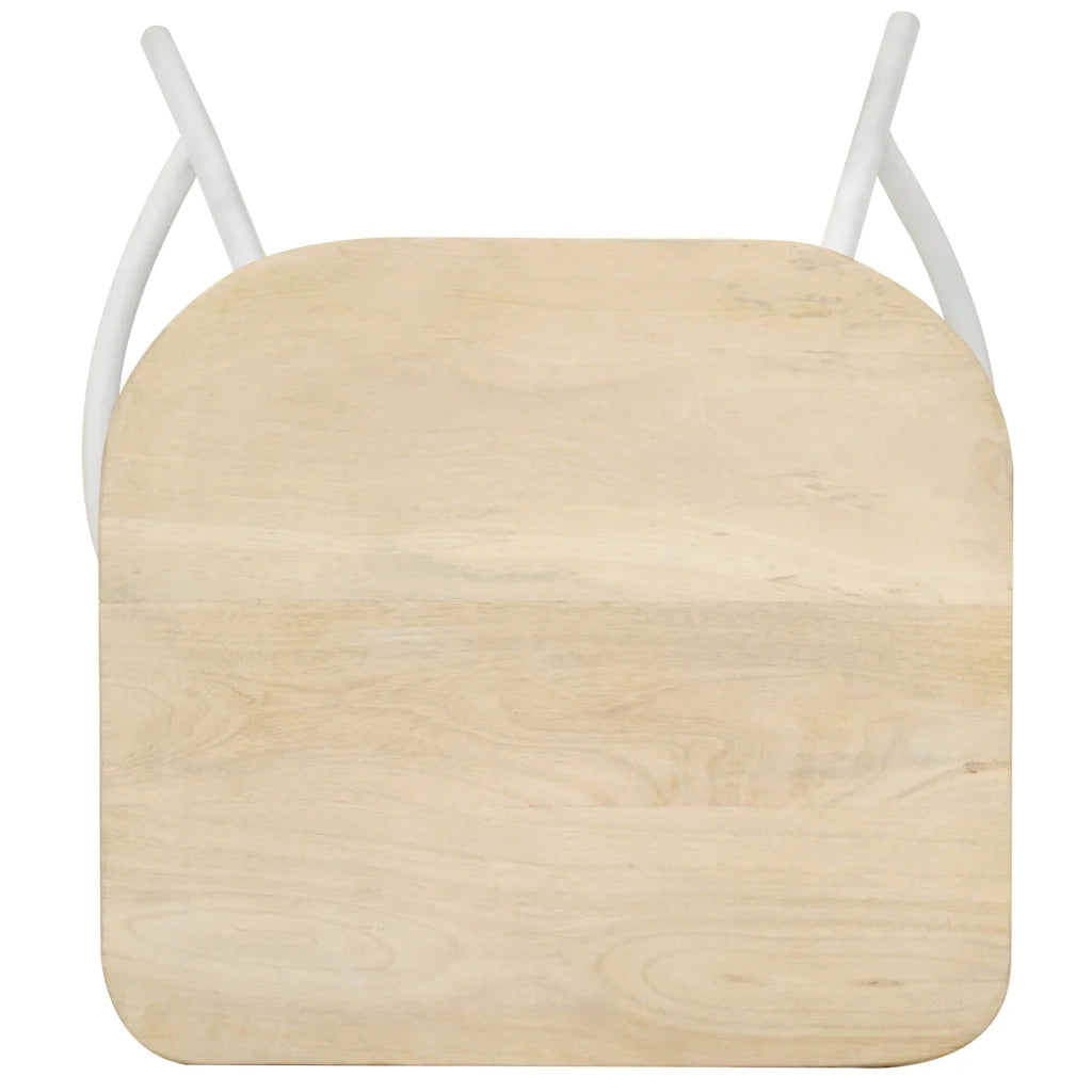 Sgabelli da Bar 2 pz in Legno Massello di Mango 320649