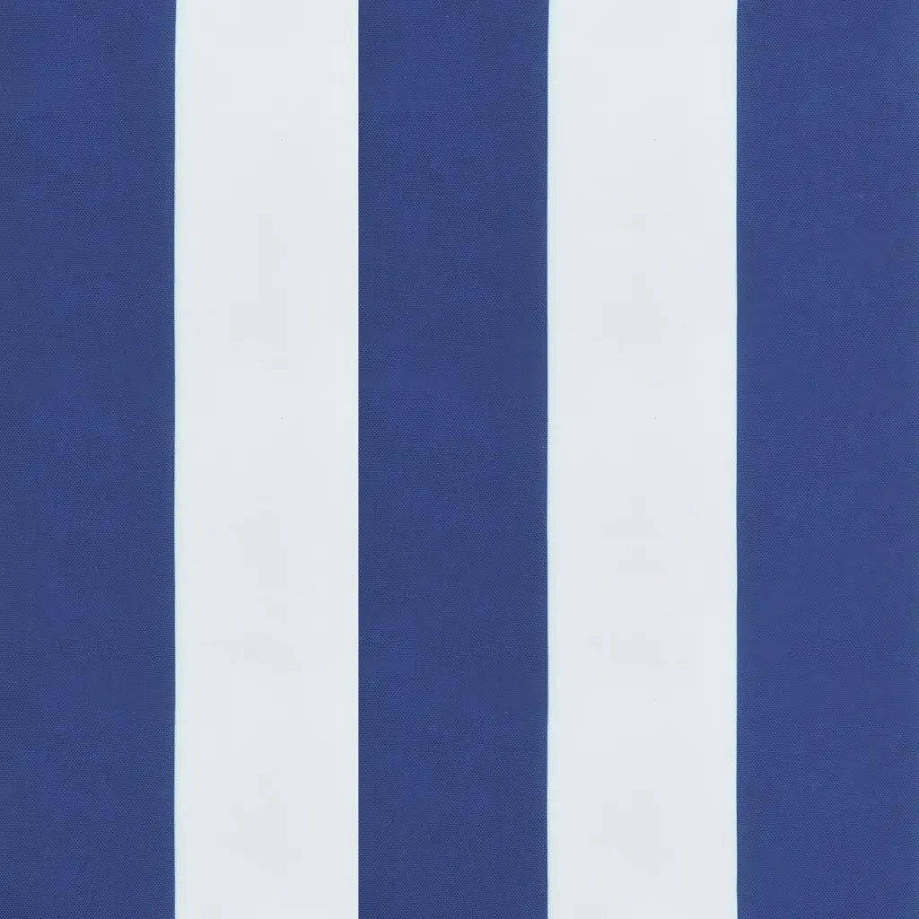 Cuscino per Pallet Strisce Bianche e Blu 60x60x12 cm in Tessuto 360462