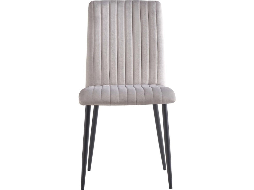 Set di 2 sedie in velluto "Henley" - Grigio chiaro