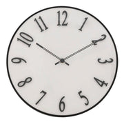 Orologio da Parete "Edgar" Bianco con Rilievo ‚Äì √ò 35 cm