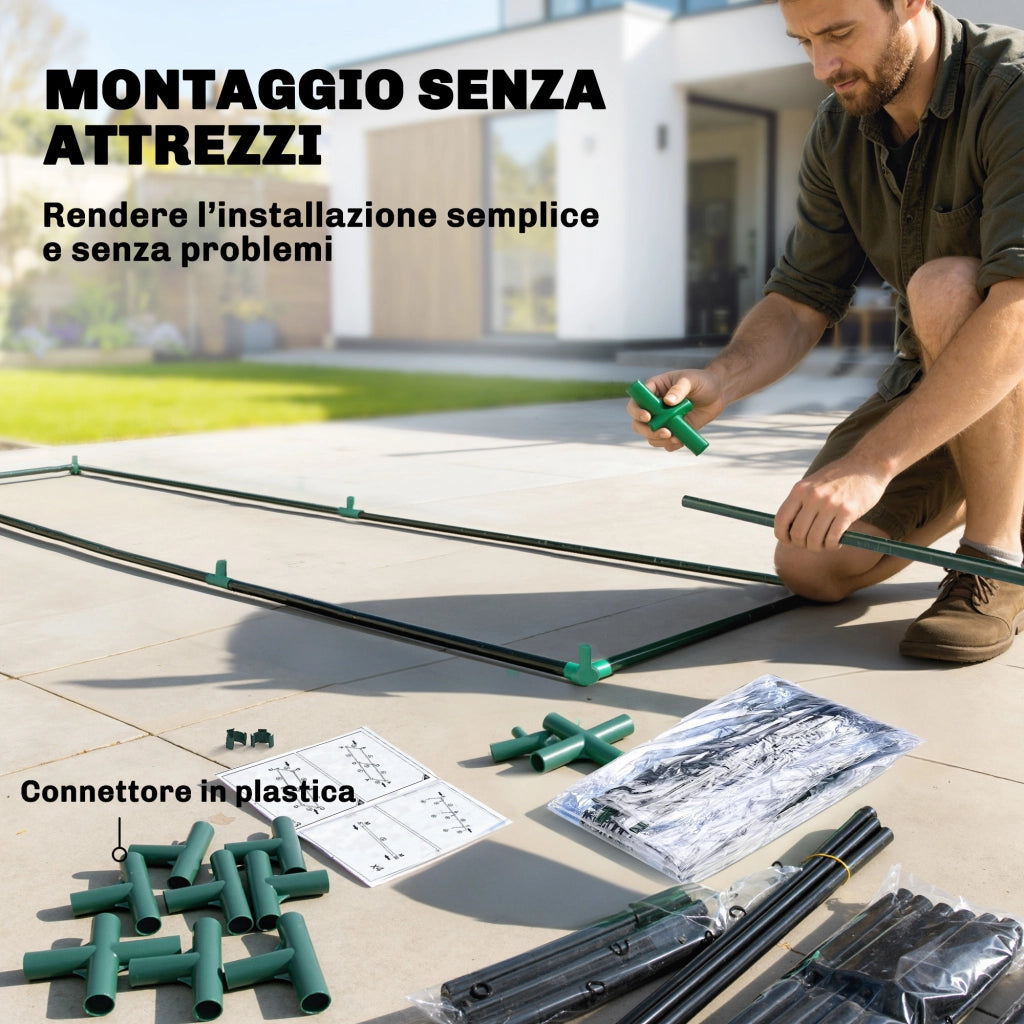 Serra Verticale 3 Ripiani ¨C Minimal ¨C Verde Scuro 143x45x151 cm